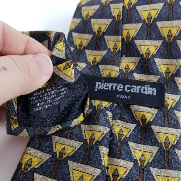 PIERRE CARDIN | 100% Italian silk tie - Picture 2 of 2